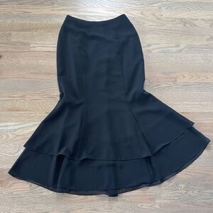 Adriana Papel chiffon trumpet maxi skirt